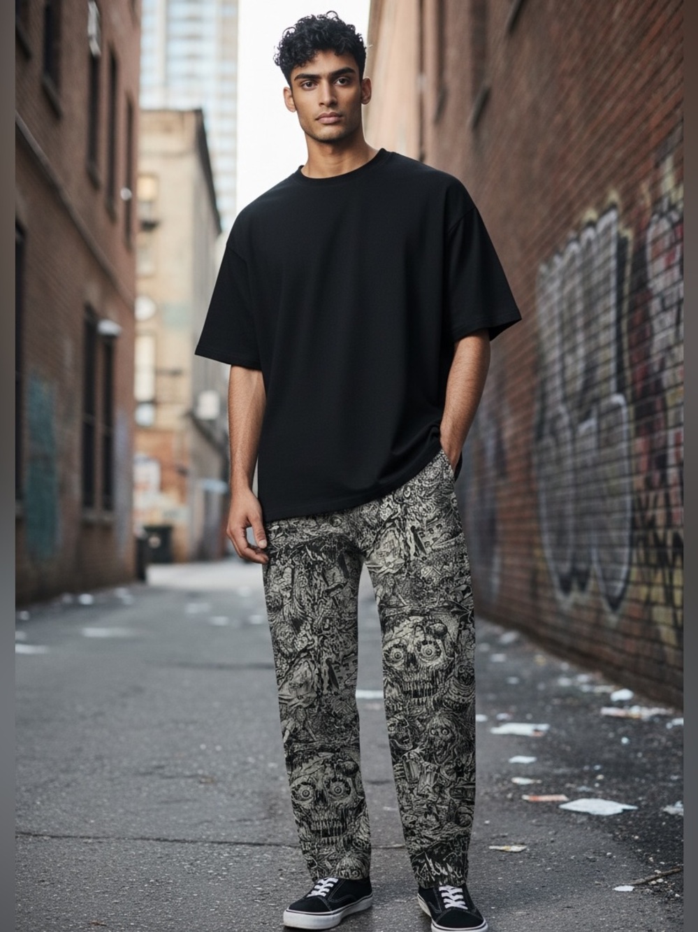 Lurking Class by Sketchy Tank Graphic Print Pants - Bold Streetwear Style W34